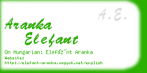 aranka elefant business card